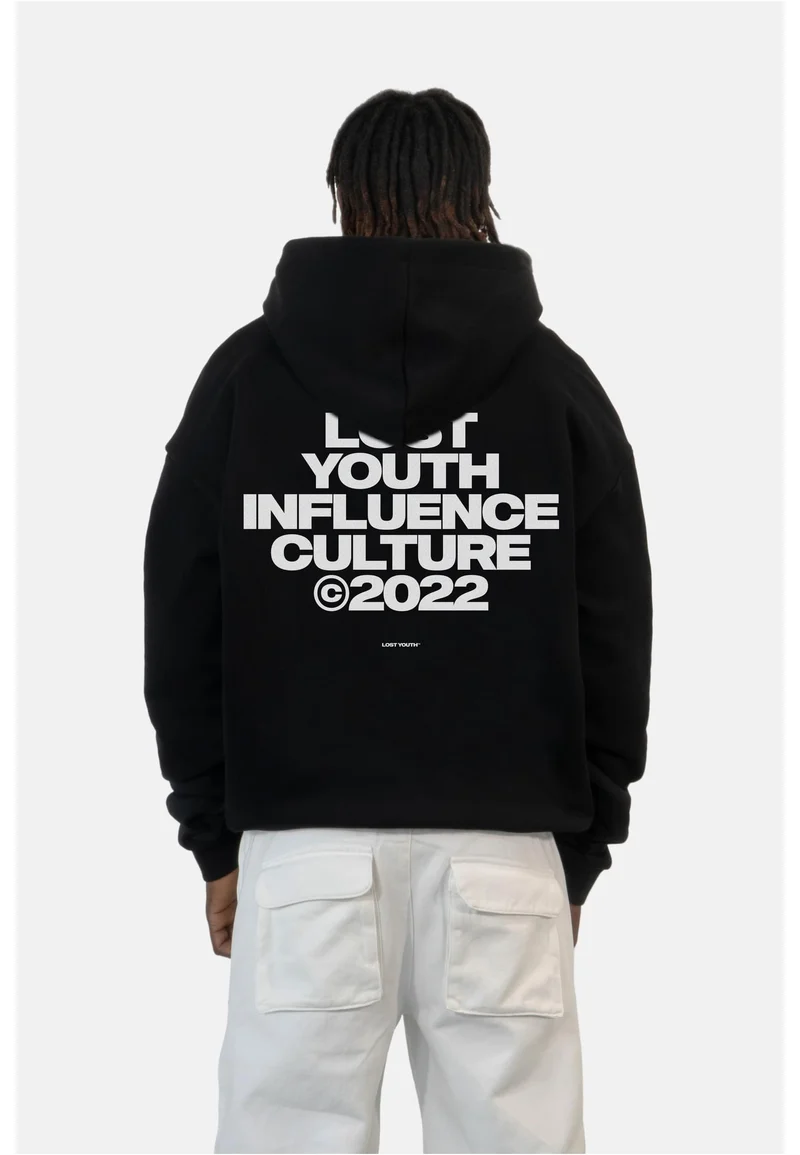 LY HOODY "CULTURE" cobalt blue XXL
