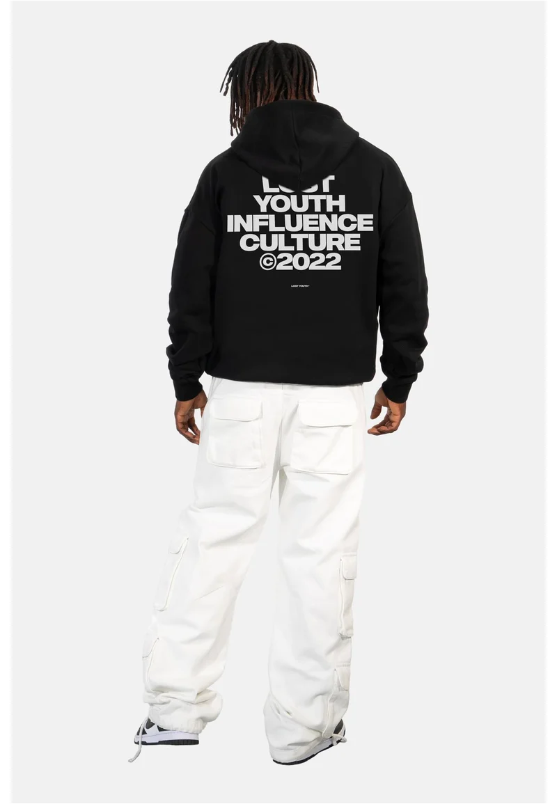 LY HOODY "CULTURE" cobalt blue XXL