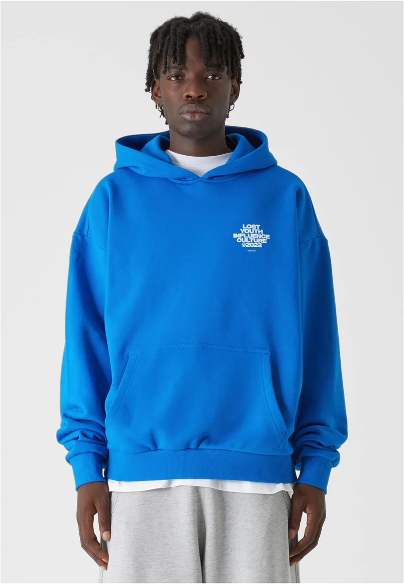 LY HOODY "CULTURE" cobalt blue XXL