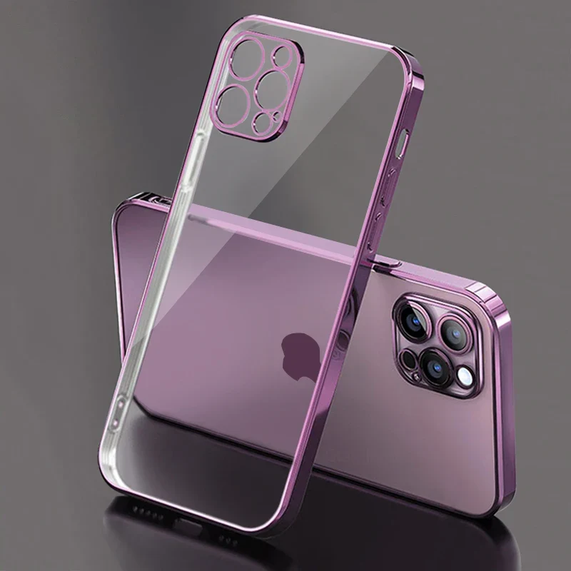 Klare Hülle IPhone 8 11 12 Pro Max Handy Case Tasche Cove Schutzhülle Silikon