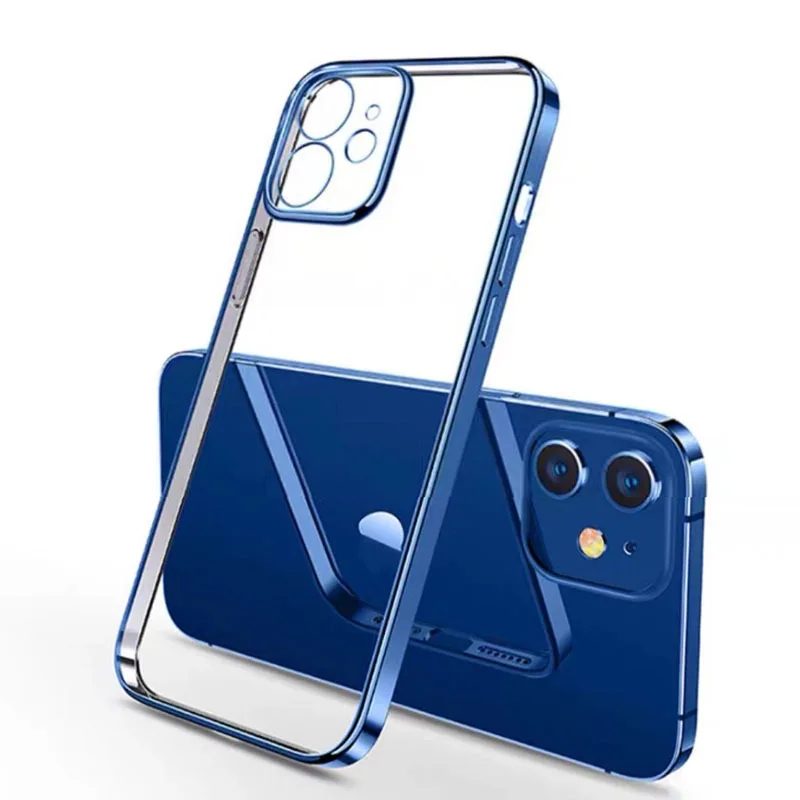 Klare Hülle IPhone 8 11 12 Pro Max Handy Case Tasche Cove Schutzhülle Silikon