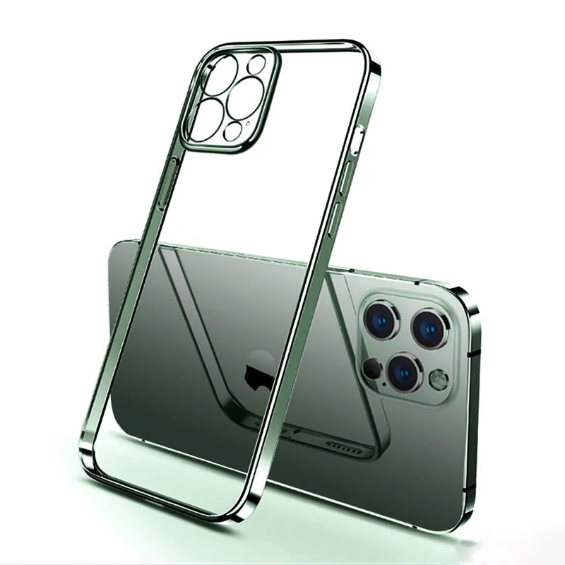 Klare Hülle IPhone 8 11 12 Pro Max Handy Case Tasche Cove Schutzhülle Silikon