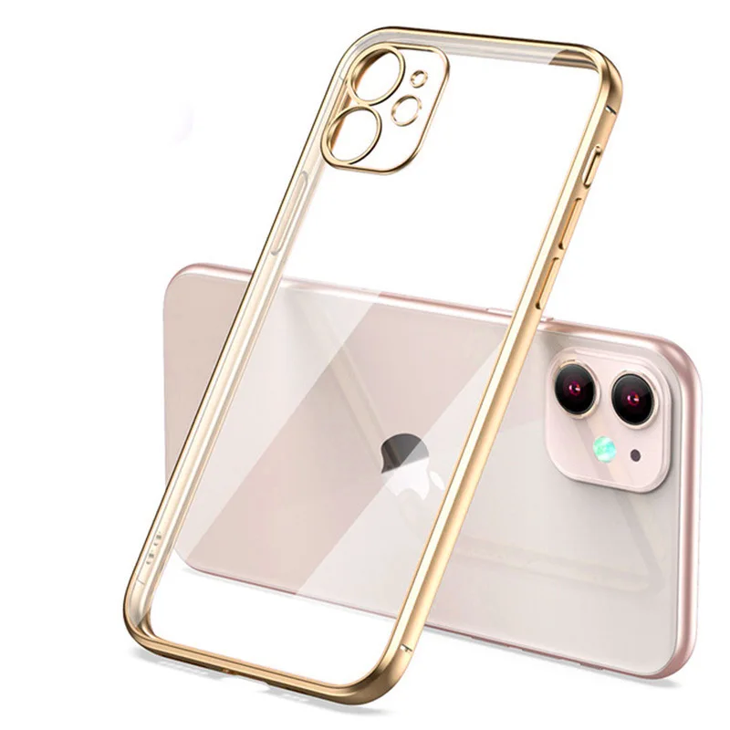 Klare Hülle IPhone 8 11 12 Pro Max Handy Case Tasche Cove Schutzhülle Silikon