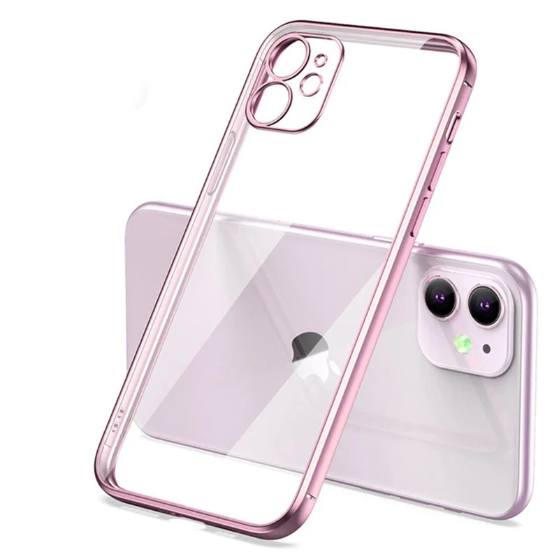 Klare Hülle IPhone 8 11 12 Pro Max Handy Case Tasche Cove Schutzhülle Silikon