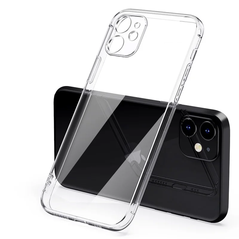 Klare Hülle IPhone 8 11 12 Pro Max Handy Case Tasche Cove Schutzhülle Silikon