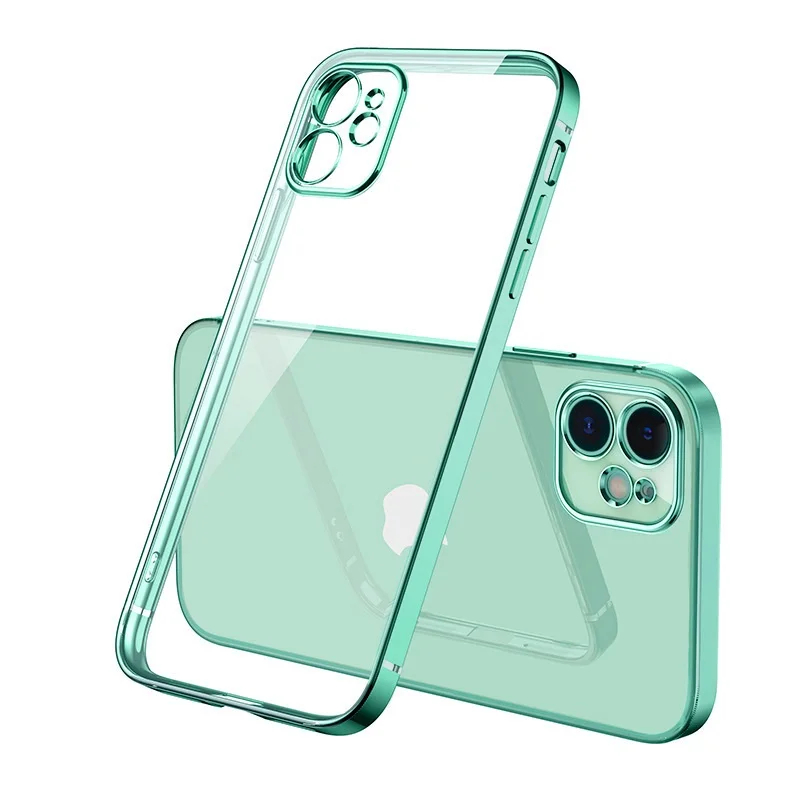 Klare Hülle IPhone 8 11 12 Pro Max Handy Case Tasche Cove Schutzhülle Silikon