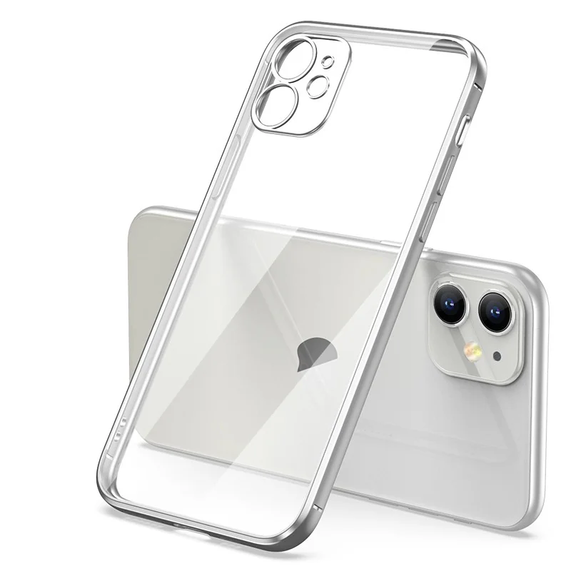 Klare Hülle IPhone 8 11 12 Pro Max Handy Case Tasche Cove Schutzhülle Silikon
