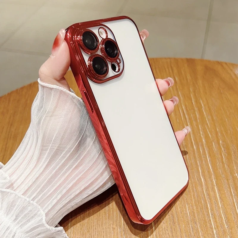 Klare Hülle IPhone 13 14 15 Pro Max Handy Case Tasche Cove Schutzhülle Silikon