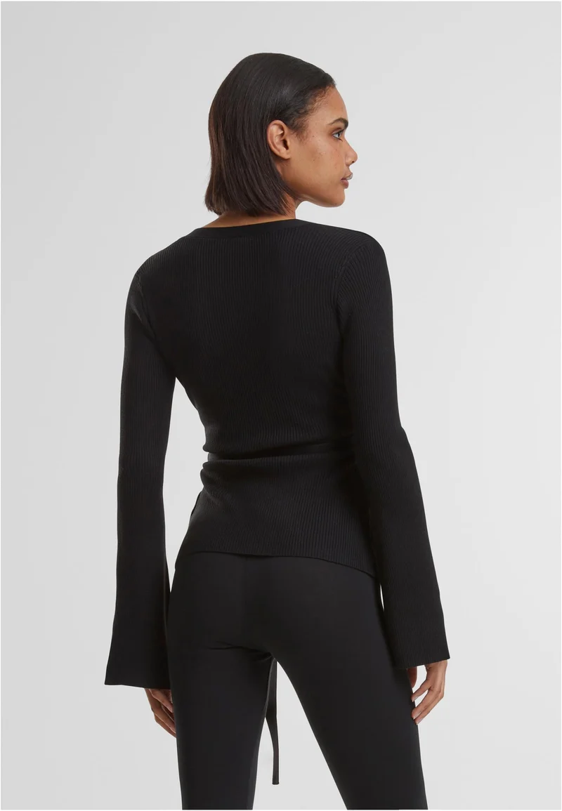 UC Rib Knit Wrapped Cardigan
