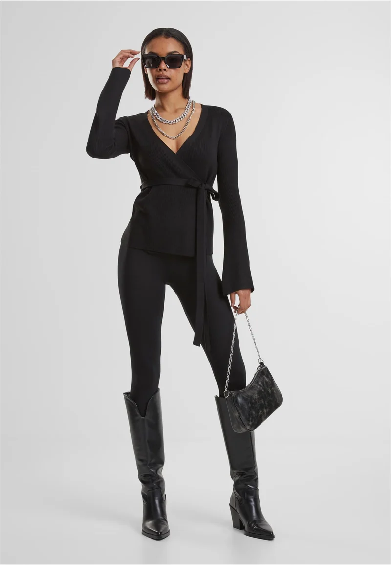 UC Rib Knit Wrapped Cardigan