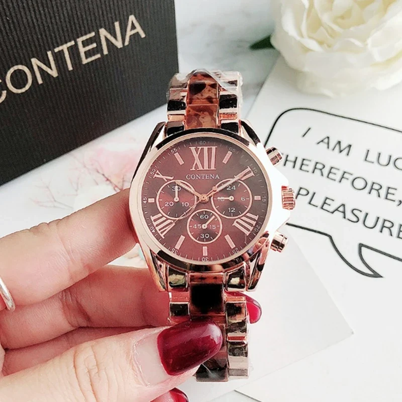 Damen Armbanduhr Fashion Luxus Quartz Armband Uhr Chronograph Business Schmuck