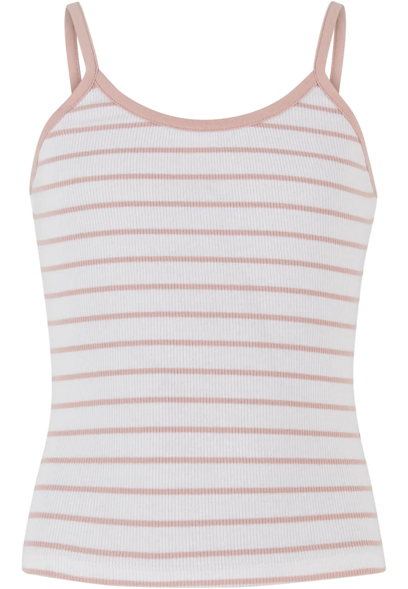 UC Girls Striped Rib Basic Top