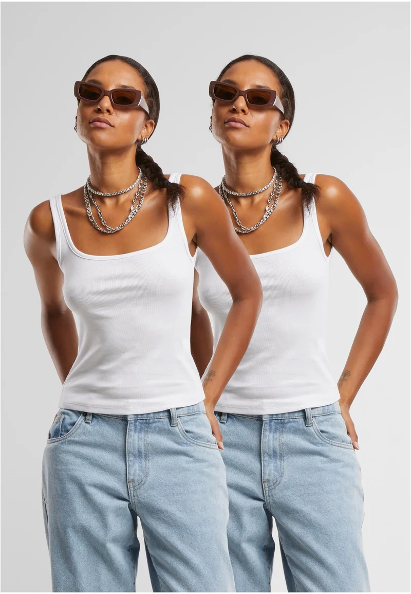 UC Wide Neck Rib Top 2-Pack