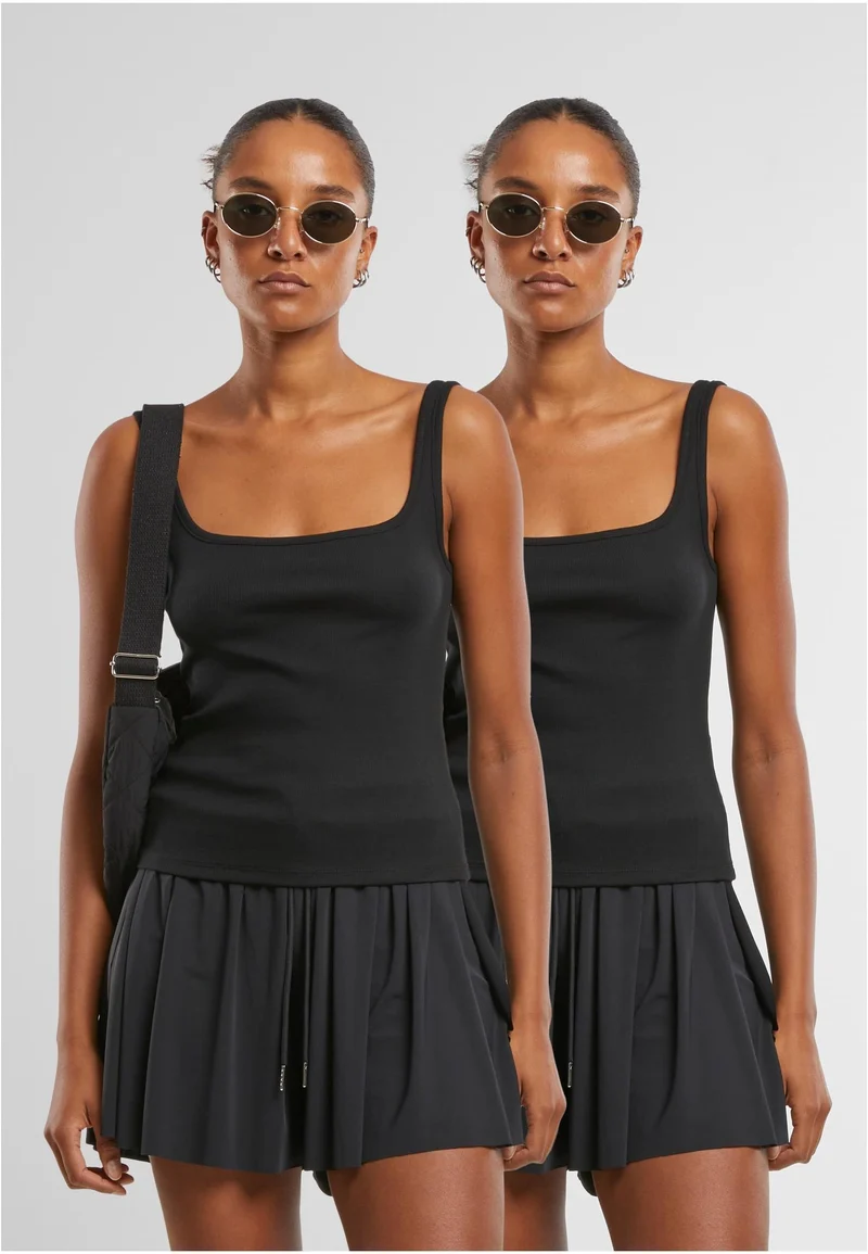 UC Wide Neck Rib Top 2-Pack