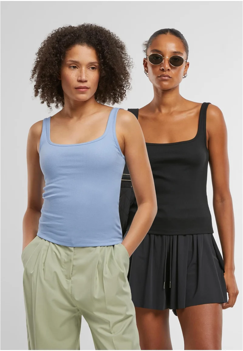 UC Wide Neck Rib Top 2-Pack