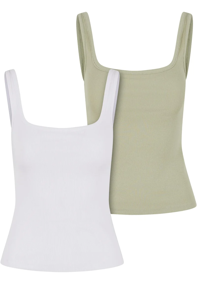 UC Wide Neck Rib Top 2-Pack