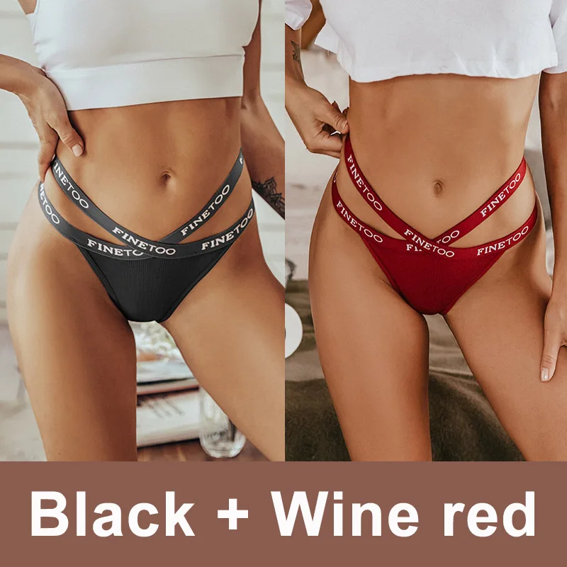 2 Stk Set Frauen Tanga String Höschen Sexy Schlüpfer Slip Dessous Unterwäsche