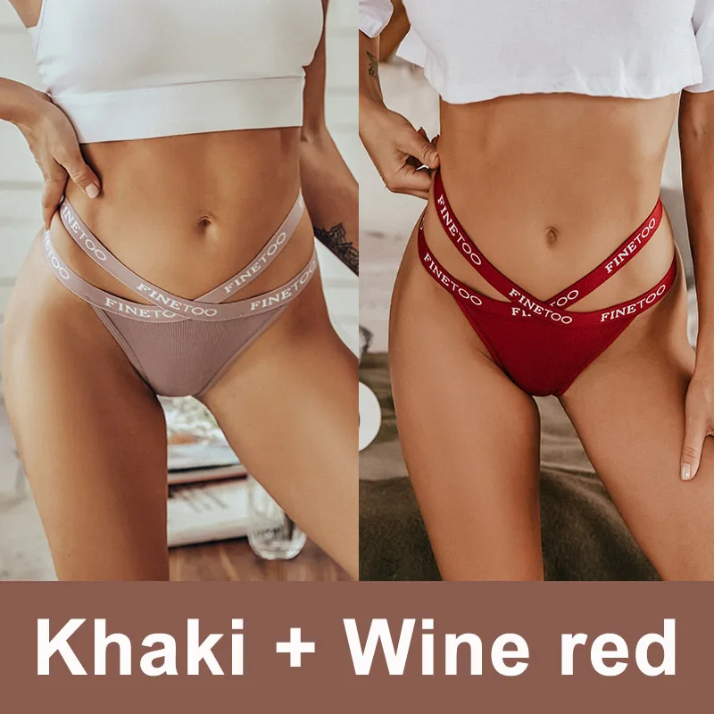2 Stk Set Frauen Tanga String Höschen Sexy Schlüpfer Slip Dessous Unterwäsche
