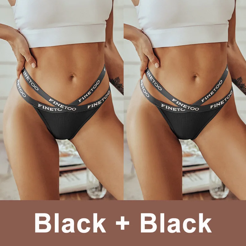 2 Stk Set Frauen Tanga String Höschen Sexy Schlüpfer Slip Dessous Unterwäsche