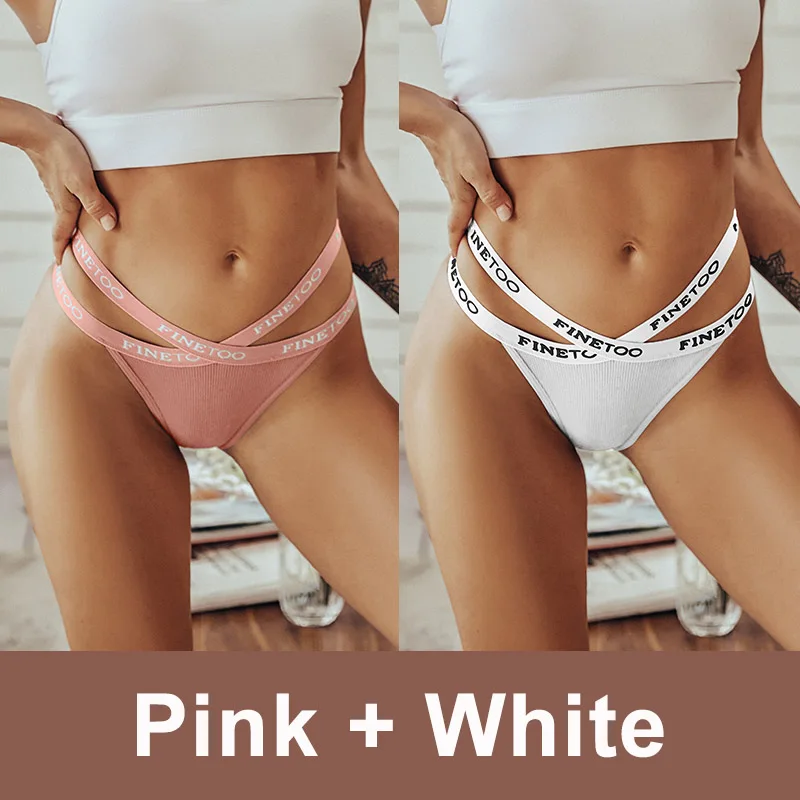 2 Stk Set Frauen Tanga String Höschen Sexy Schlüpfer Slip Dessous Unterwäsche