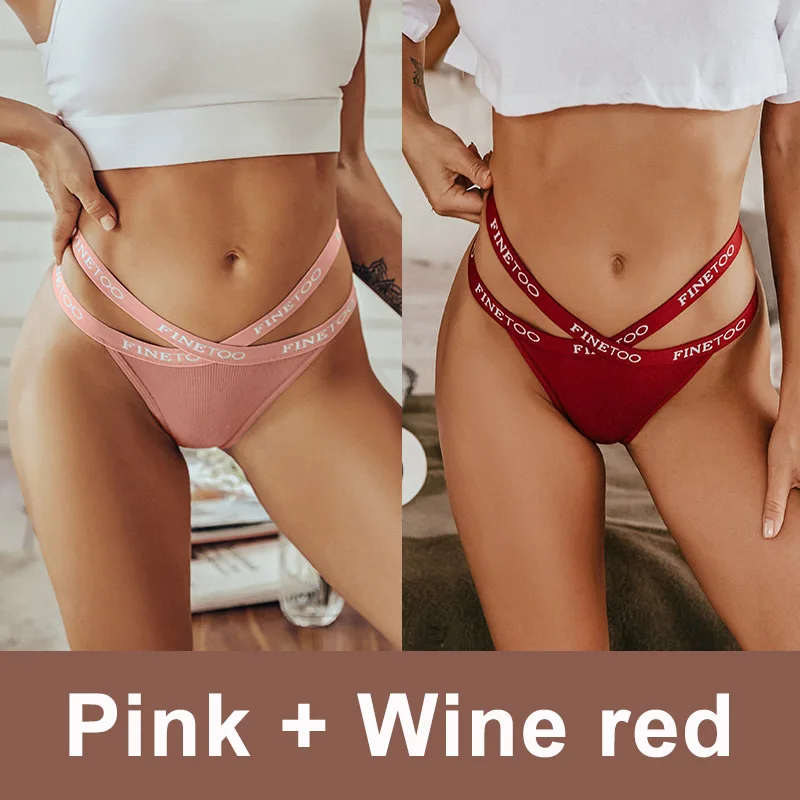 2 Stk Set Frauen Tanga String Höschen Sexy Schlüpfer Slip Dessous Unterwäsche