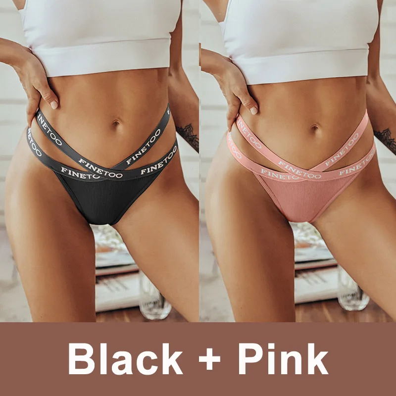 2 Stk Set Frauen Tanga String Höschen Sexy Schlüpfer Slip Dessous Unterwäsche