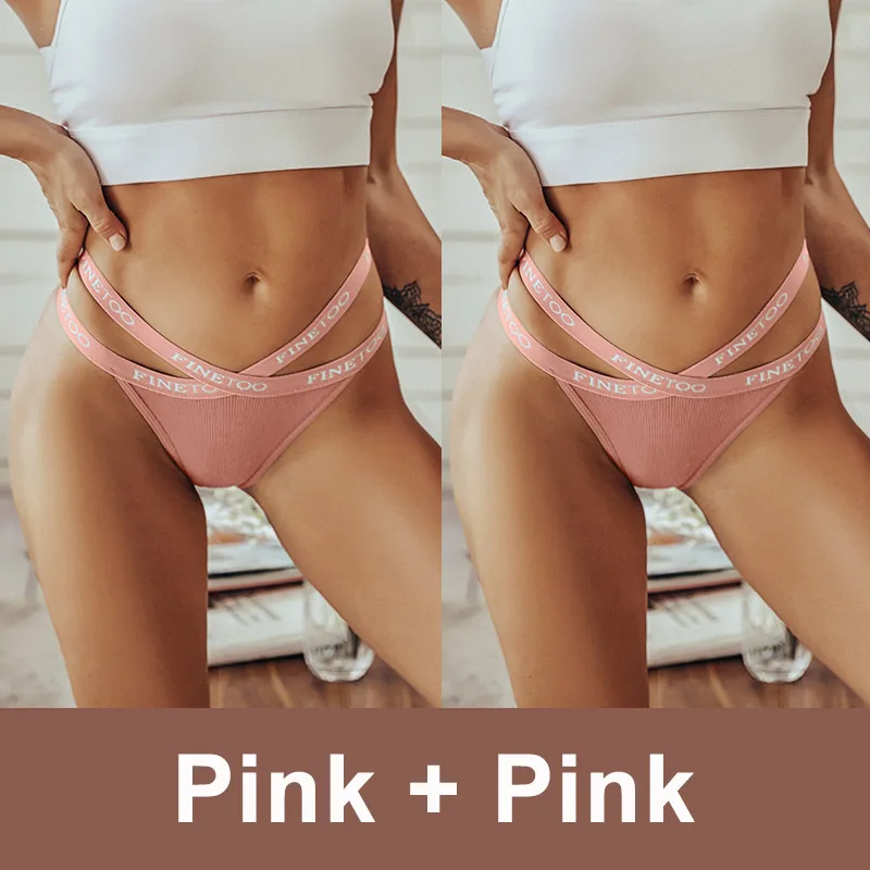 2 Stk Set Frauen Tanga String Höschen Sexy Schlüpfer Slip Dessous Unterwäsche
