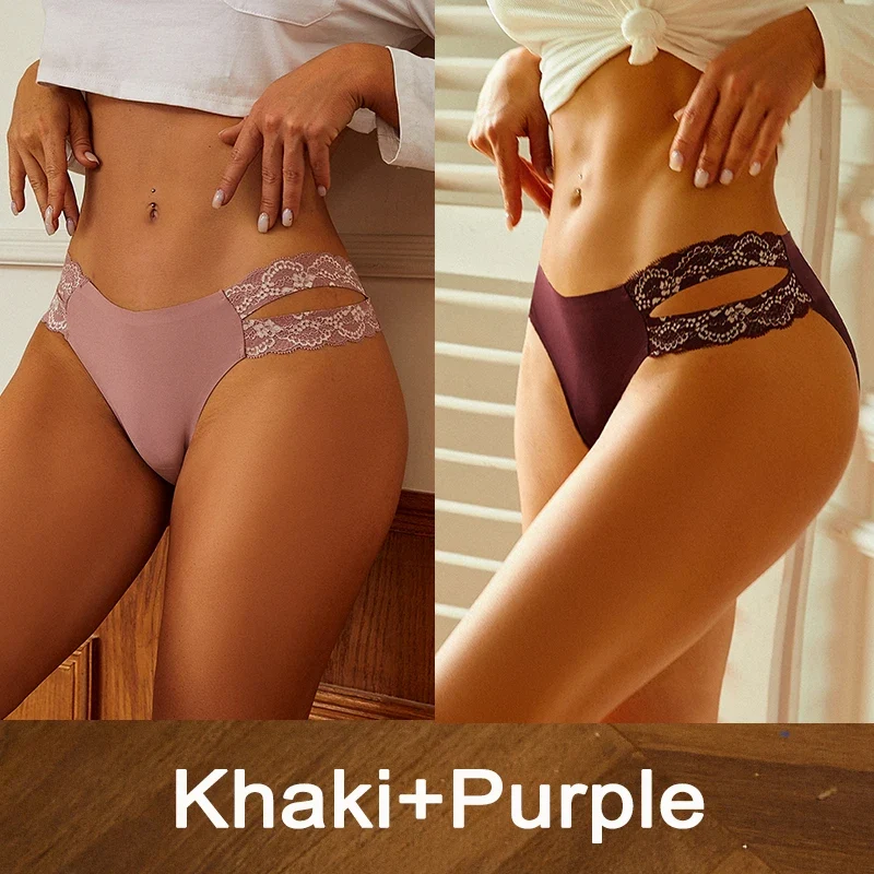 2 Stk Set Frauen Tanga String Höschen Sexy Schlüpfer Slip Dessous Unterwäsche