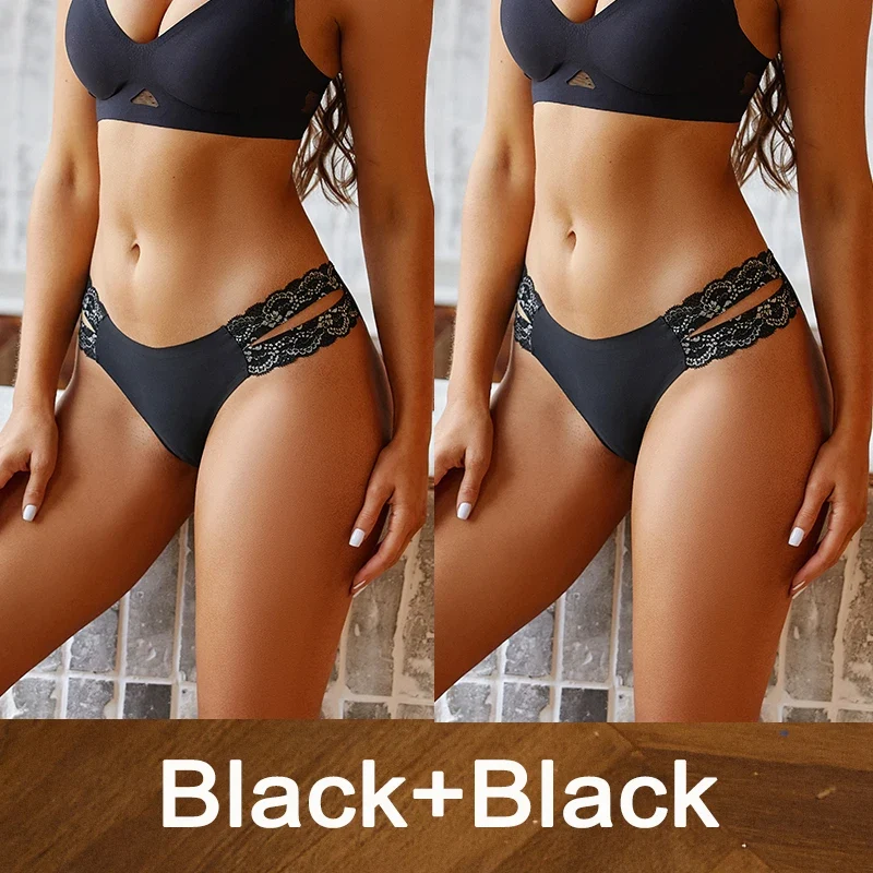 2 Stk Set Frauen Tanga String Höschen Sexy Schlüpfer Slip Dessous Unterwäsche