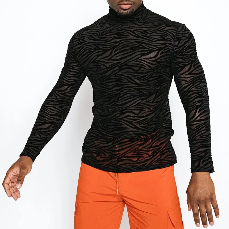 Fetisch Fashion Männer Sexy Bodysuits Herren Body Shirts Hemd Transparent Club