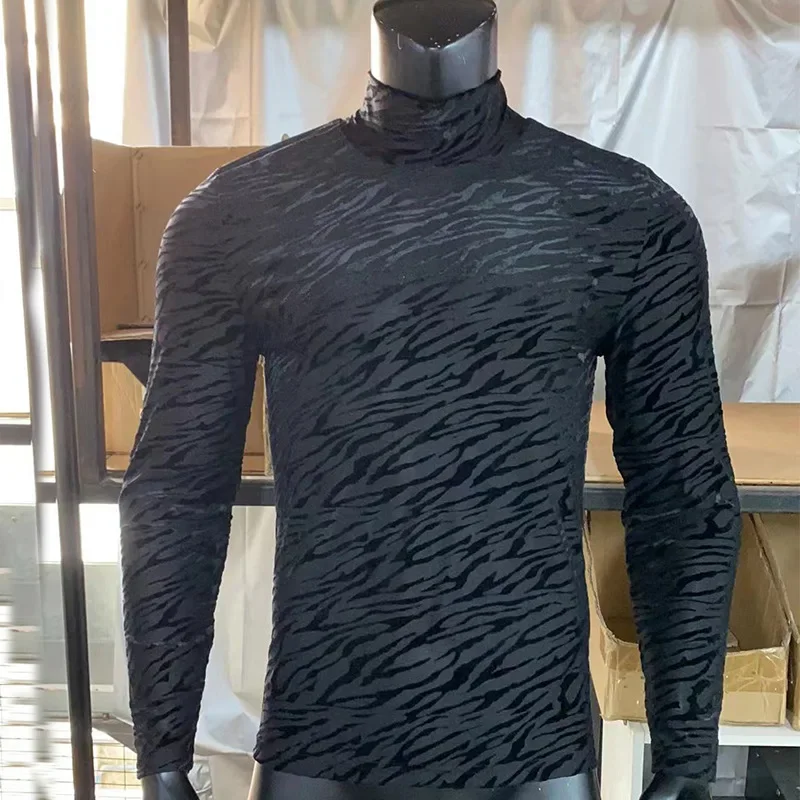 Fetisch Fashion Männer Sexy Bodysuits Herren Body Shirts Hemd Transparent Club