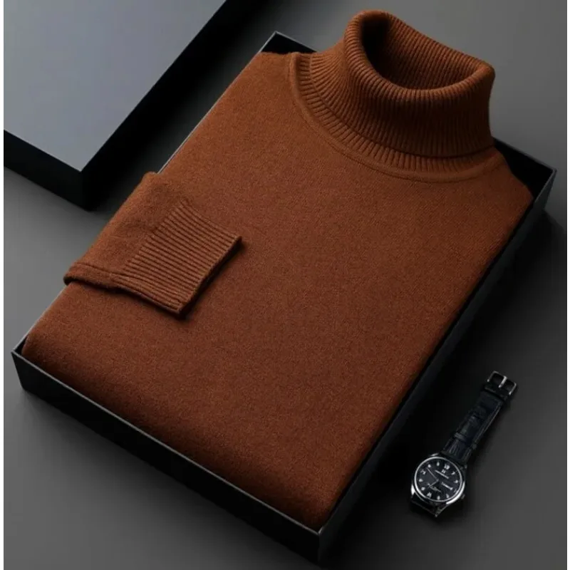 Herren Rollkragen Pullover Sweatshirt Pulli Zipper Sweater Shirt Langarmshirt