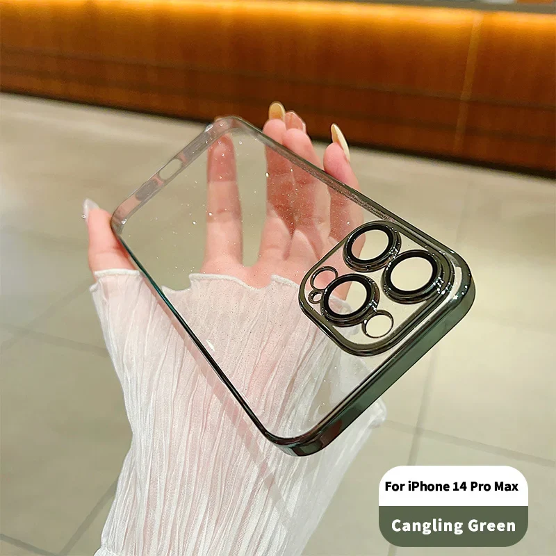 Klare Hülle IPhone 13 14 15 Pro Max Handy Case Tasche Cove Schutzhülle Silikon