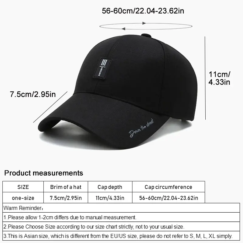 Basecap Baseball Cap Mütze Kappe Männer Frauen Hip-Hop Sonnenschutz Freizeit Hut
