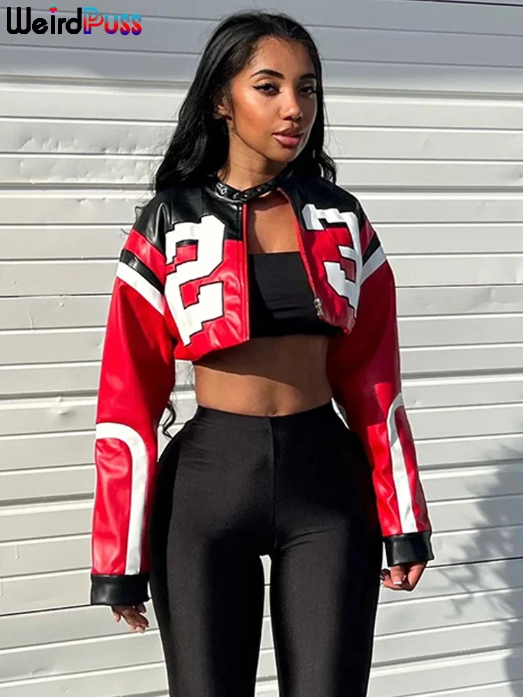 Fashion Damen College Baseball Retro Bomber Jacke Unisex Sweatjacke Collegejacke