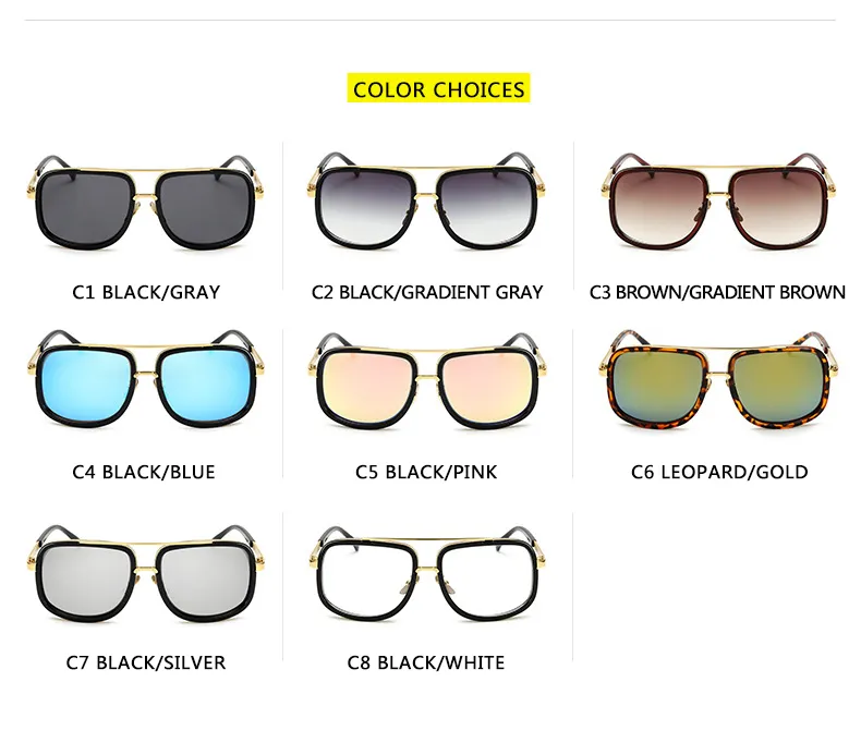 Herren Designer Sonnenbrille Polarisierte Pilotenbrille Retro Brille UV400