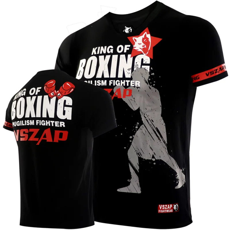 Herren Fashion Muay Thai 3D T-Shirt Rundhals Unisex Sommer Streetwear