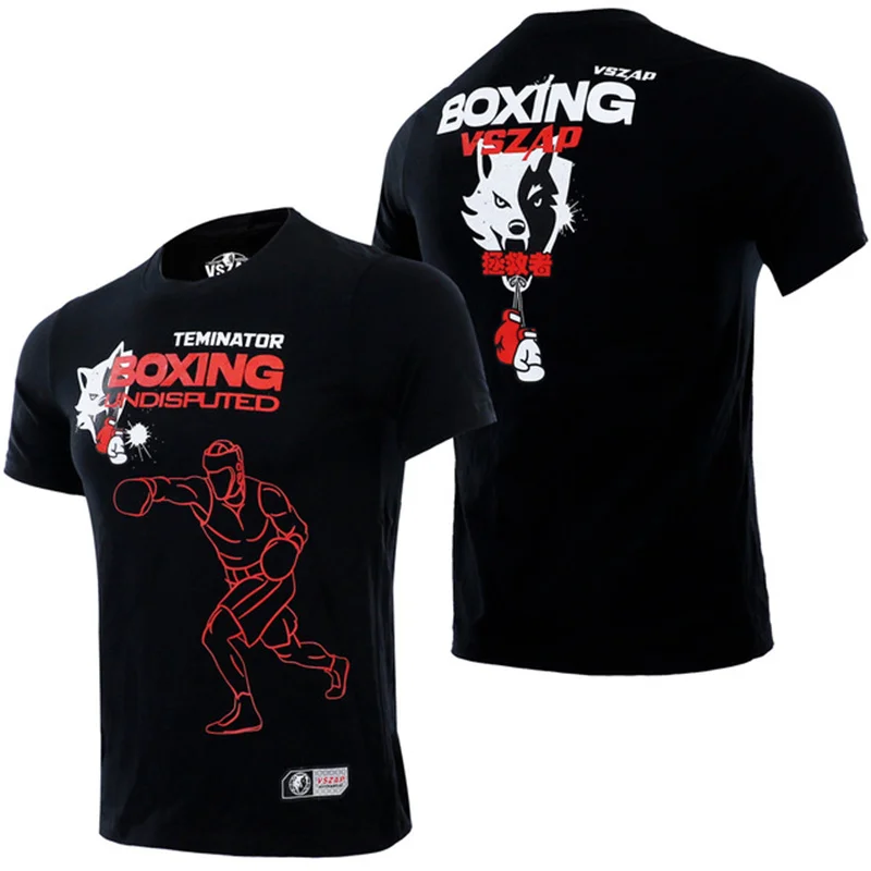 Herren Fashion Muay Thai 3D T-Shirt Rundhals Unisex Sommer Streetwear