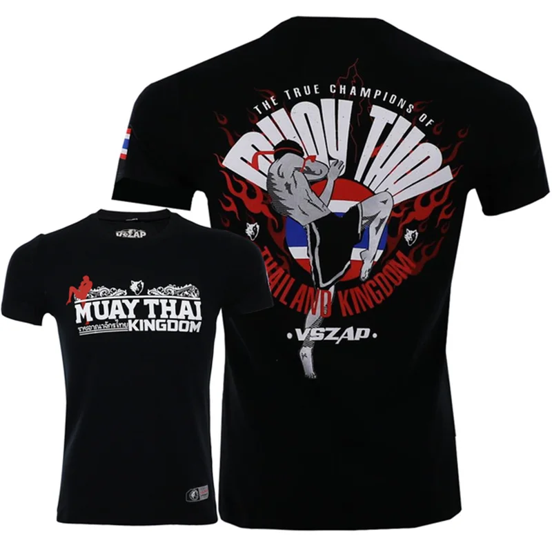 Herren Fashion Muay Thai 3D T-Shirt Rundhals Unisex Sommer Streetwear