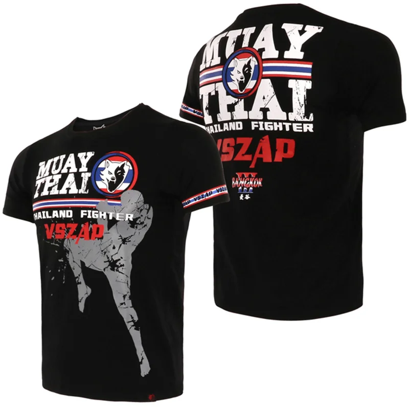 Herren Fashion Muay Thai 3D T-Shirt Rundhals Unisex Sommer Streetwear