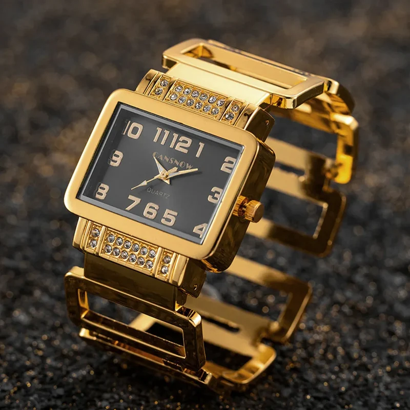 Damen Armband Uhr Mode Fashion Gold Silber Luxus Armband Quartz Business Schmuck