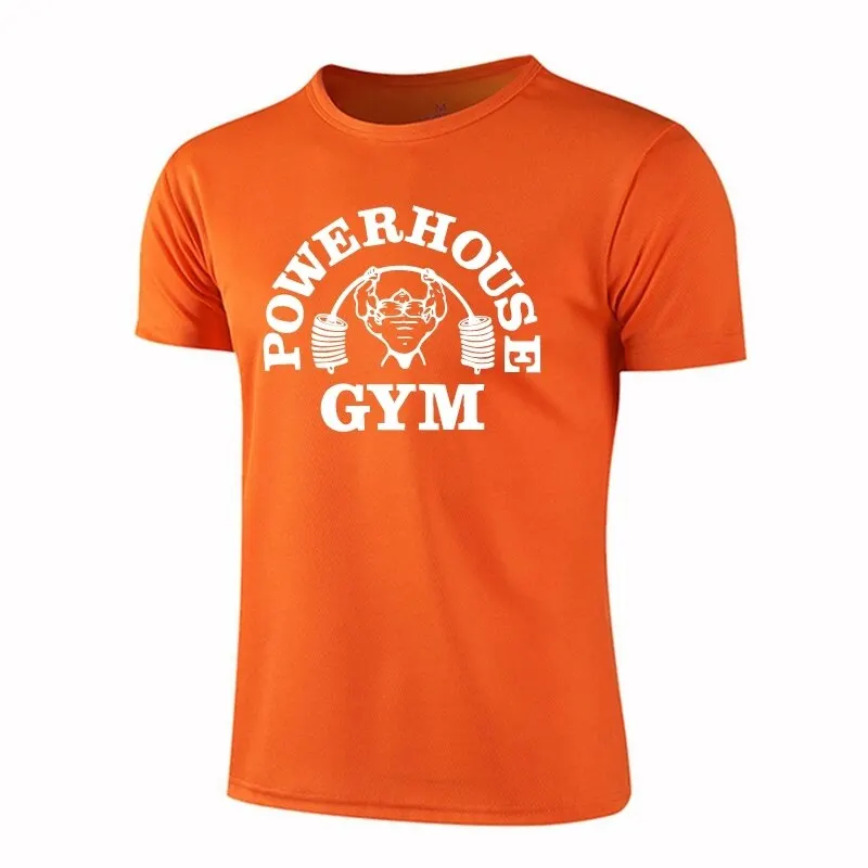 GYM Shirt Sport T-Shirt Herren Fitness Sportswear Unisex Streetwear Powerhouse