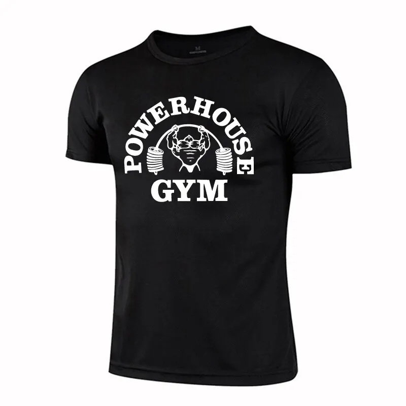 GYM Shirt Sport T-Shirt Herren Fitness Sportswear Unisex Streetwear Powerhouse