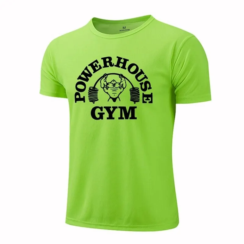 GYM Shirt Sport T-Shirt Herren Fitness Sportswear Unisex Streetwear Powerhouse