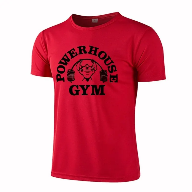GYM Shirt Sport T-Shirt Herren Fitness Sportswear Unisex Streetwear Powerhouse