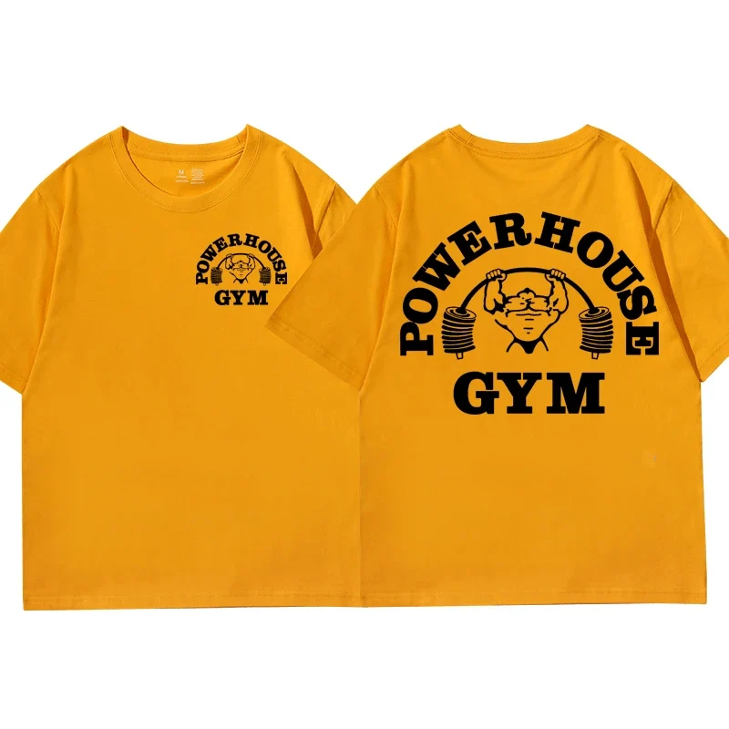 GYM Shirt Sport T-Shirt Herren Fitness Sportswear Unisex Streetwear Powerhouse