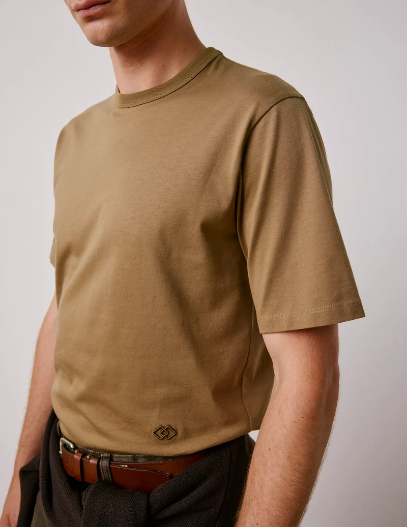 T-shirt Marcel en coton Supima kaki