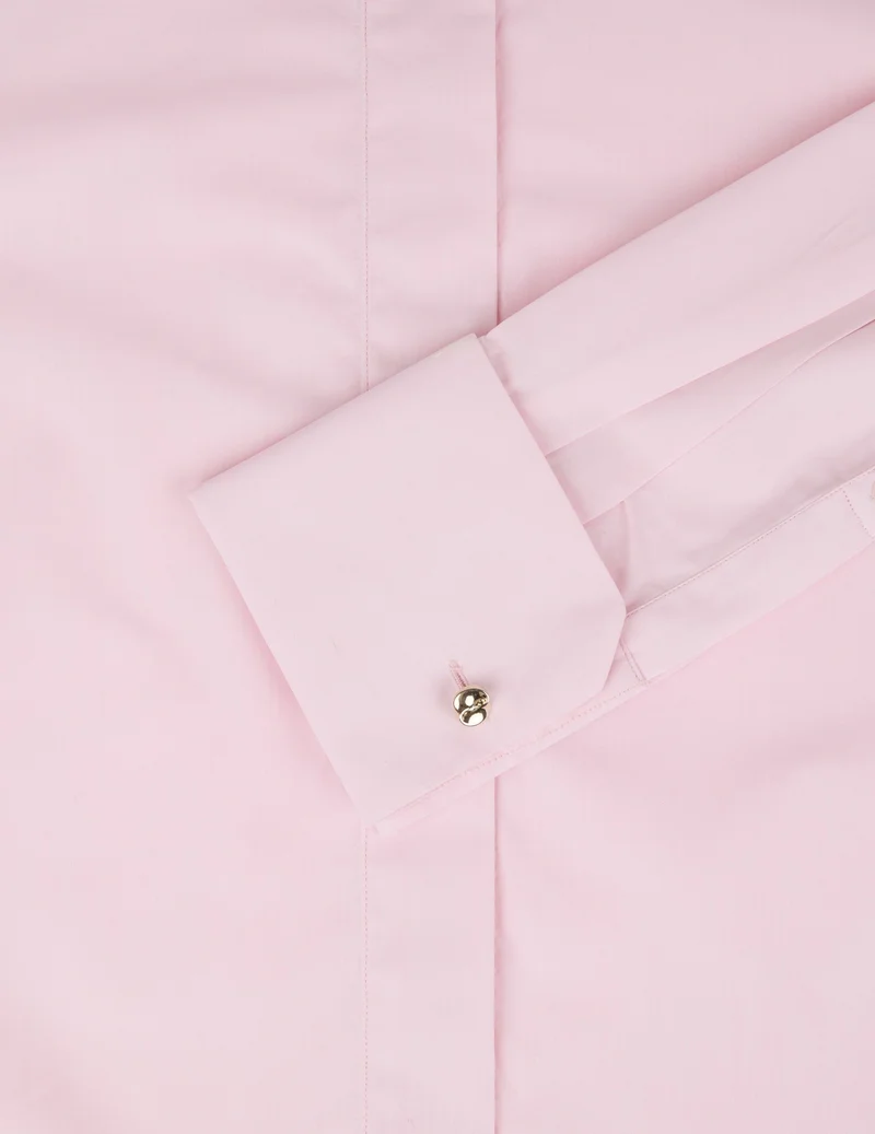 Chemise Irisa gorge cachée rose clair
