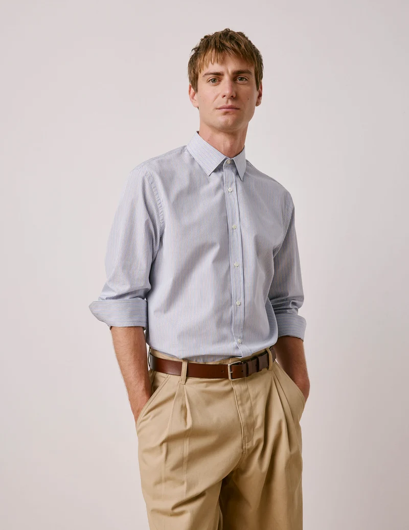Chemise classique rayée