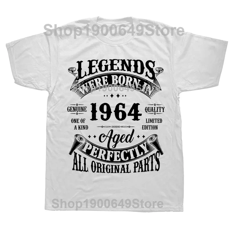 Herren T-Shirt Made In 1964 Shirt Unisex Streetwear Tank Top 100% Baumwolle